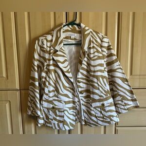 Joan Rivers 3/4 sleeve jacket- size S